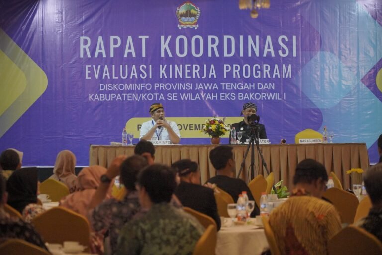 Diskominfo Jateng Gelar Rakor Evaluasi Kinerja se-Eks Bakorwil I