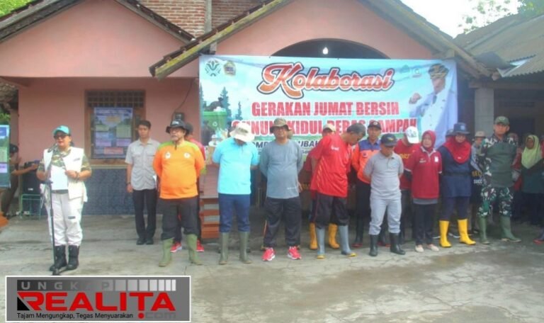 Menjaga Kelestarian Alam, Kodim 0730/Gunungkidul Bersama Pemkab Gunungkidul Lakukan Jumat Bersih di Kali Gandu