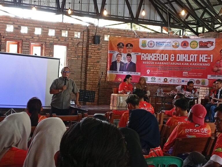 H. Dindin Paparkan Peluang UKM di Rakerda Rescue Karang Taruna Karawang