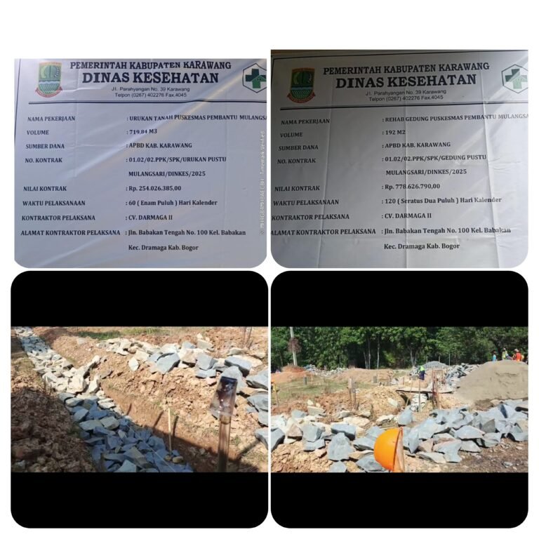 Papan Bertulis “Rehab”, Tapi Bangunannya Baru: Proyek Pustu Mulangsari Diduga Menyimpang