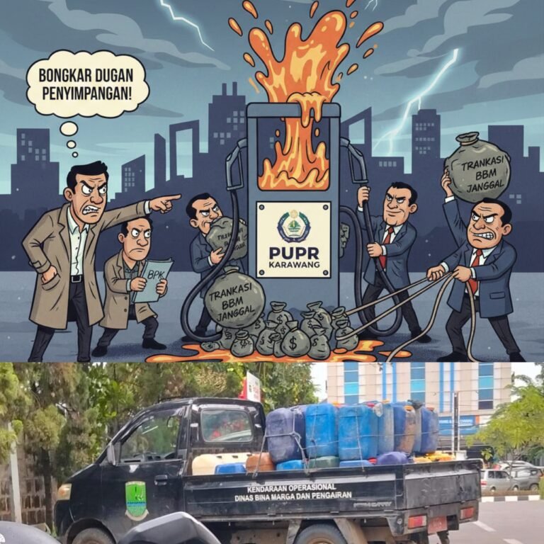 Transaksi BBM PUPR Karawang Dinilai Janggal, Inspektorat–BPK Diminta Bongkar Dugaan Penyimpangan