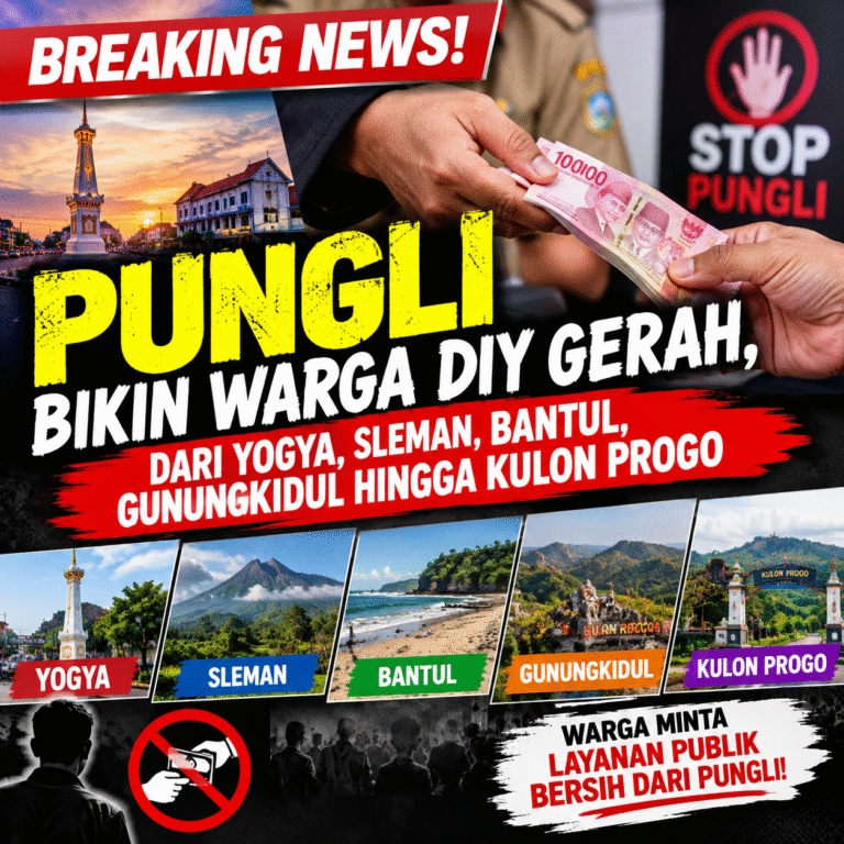 BREAKING NEWS! PUNGLI BIKIN WARGA DIY GERAH, DARI YOGYA, SLEMAN, BANTUL, GUNUNGKIDUL HINGGA KULON PROG