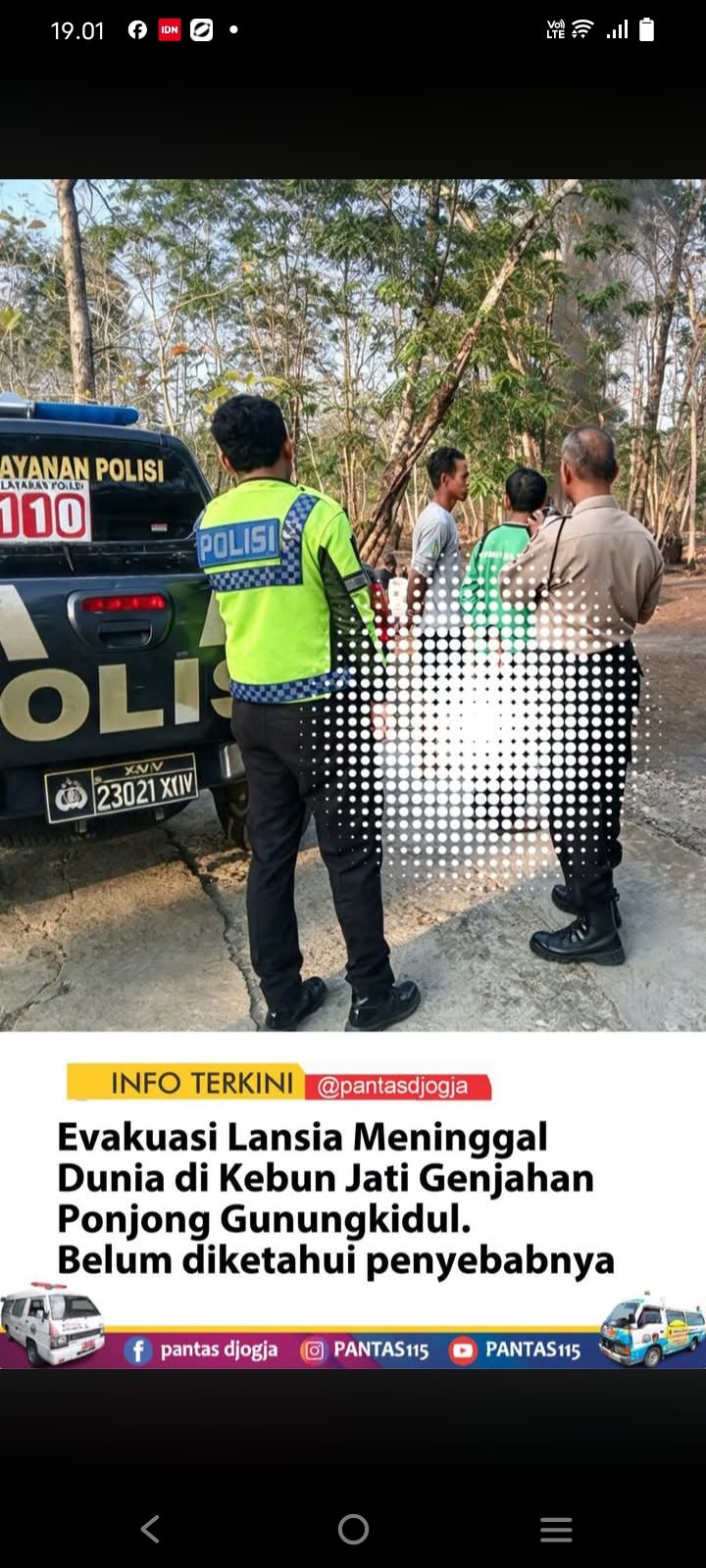 WARGA GENJAHAN PONJONG DITEMUKAN MENINGGAL DUNIA,GANTUNG DIRI POLISI PASTIKAN TAK ADA TANDA KEKERASAN