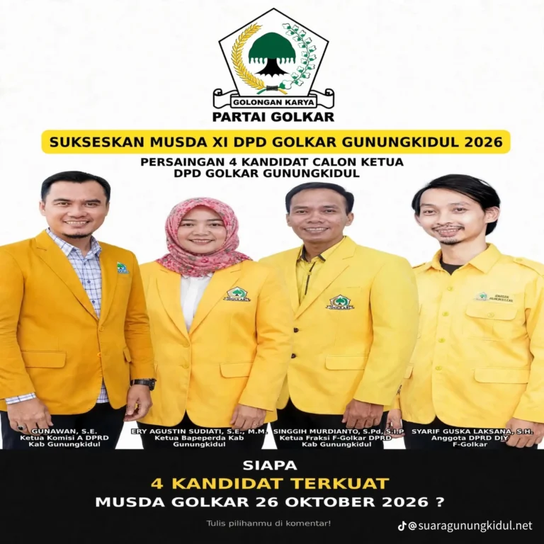 GEGER! MUSDA XI GOLKAR GUNUNGKIDUL DITUNDA LAGI! Heri Nugroho Tegaskan Tak Mau Maju Jadi Ketua