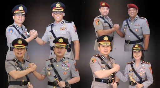 Serah Terima 4 Pejabat Tinggi DIY, Dirreskrimum, Kabidkeu, Kapolresta Sleman, dan Kapolres Gunungkidul