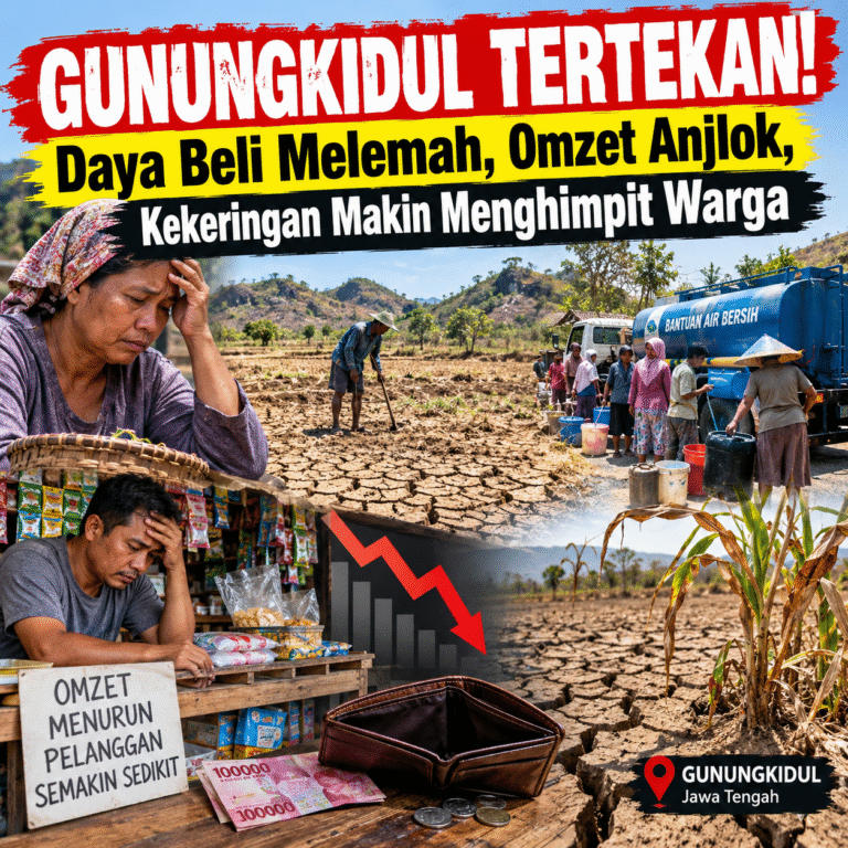 Daya Beli Warga Gunungkidul Menurun, Tekanan Ekonomi Makin Terasa di Tengah Musim Kekeringan