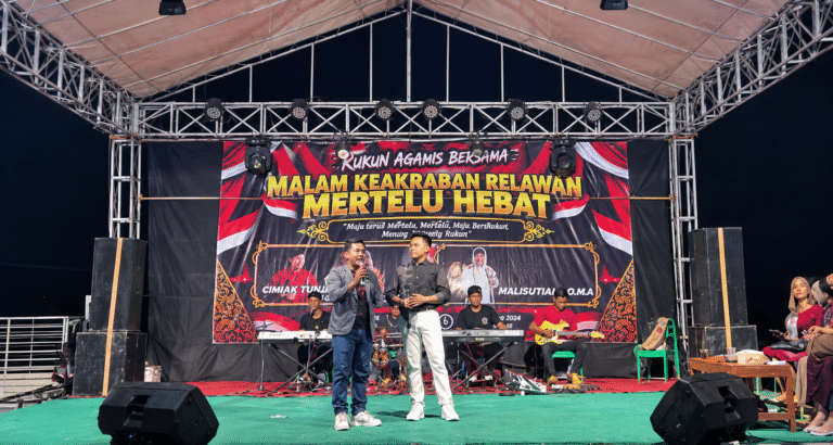 Relawan Mertelu Hebat Pererat Kebersamaan, Malam Keakraban Dimeriahkan Dimas Tedjo dan Zarima