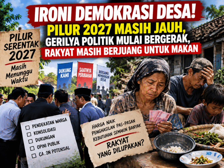 IRONI DEMOKRASI DESA! PILUR 2027 MASIH JAUH, GERILYA POLITIK MULAI BERGERAK, RAKYAT MASIH BERJUANG UNTUK MAKAN